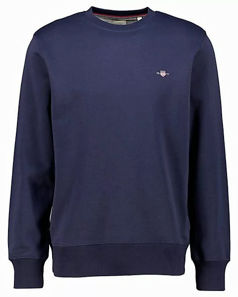 Gant Sweatshirt REG SHIELD C-NECK SWEAT mit Logostickerei auf der Brust günstig online kaufen