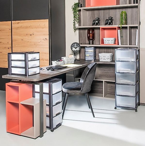 M home Schubladenbox Bürobox Briefablage DIN A4 3 Ablage Fächer Organizer A günstig online kaufen