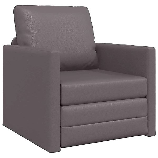 vidaXL Schlafsofa Grau 74 x 77 x 81 cm Kunstleder 4106632 günstig online kaufen