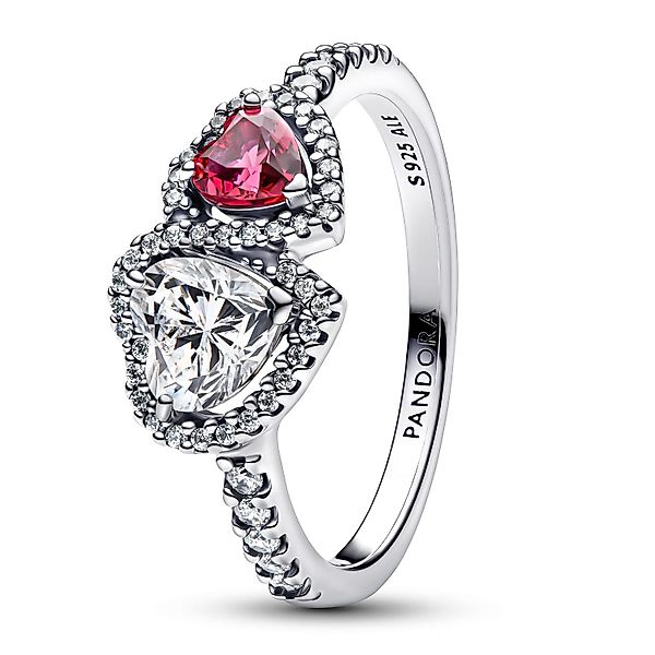 Pandora Silberring Silber- Halo Herzen günstig online kaufen