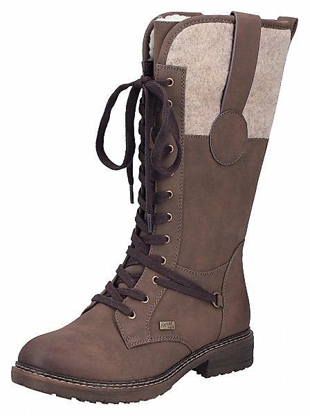 Rieker Schnürstiefel, Winterstiefel, Blockabsatz, Warmfutter, mit Tex-Ausst günstig online kaufen