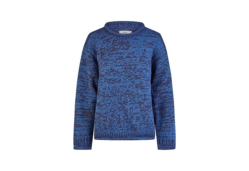 THC Natural Line Strickpullover THC Schafwoll Strickpullover blau 716 (1 St günstig online kaufen