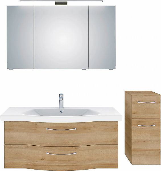 Saphir Badmöbel-Set "6005 Sprint 3-teilig, Keramik-Waschtisch mit LED-Spieg günstig online kaufen