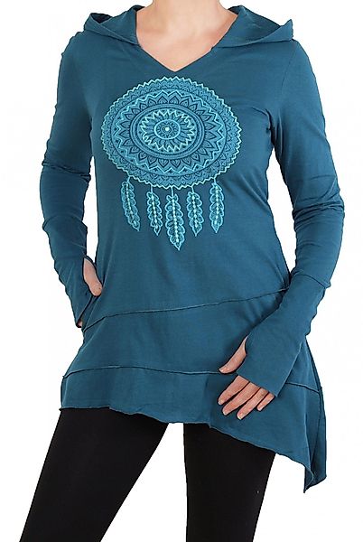 PUREWONDER Tunikashirt Longshirt mit Traumfänger Tunika günstig online kaufen