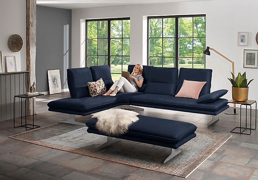 W.SCHILLIG Ecksofa »broadway, Designsofa, mit tollem Sitzkomfort, L-Form«, günstig online kaufen