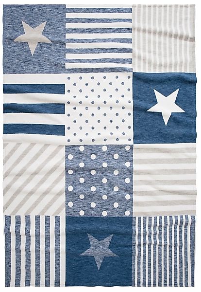 Lüttenhütt Kinderdecke "Stern" aus Bio-Baumwolle, Kuscheldecke günstig online kaufen