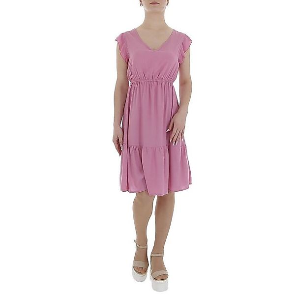 Ital-Design Sommerkleid Damen Freizeit (85941296) Rüschen Sommerkleid in Ro günstig online kaufen