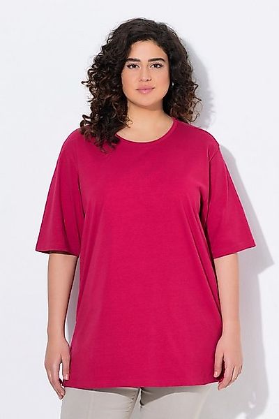Ulla Popken T-Shirt T-Shirt Rundhalsausschnitt Relaxed Halbarm günstig online kaufen
