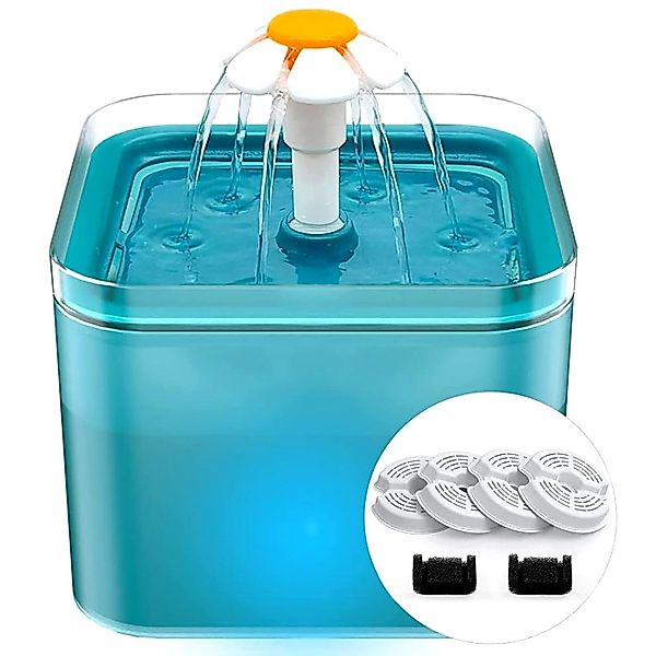 zggzerg Trinkbrunnen Hund LED Trinkautomat, Katzen günstig online kaufen