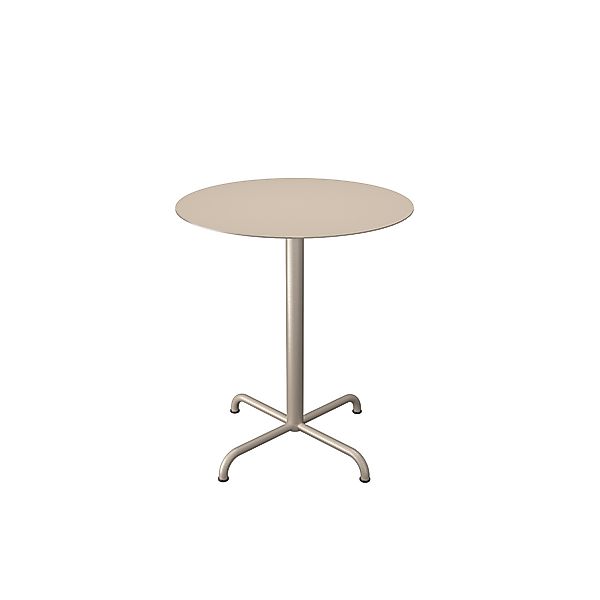 Pico Cafe-Tisch Outdoor Quadratisch Beige Rund Ø 64 cm günstig online kaufen