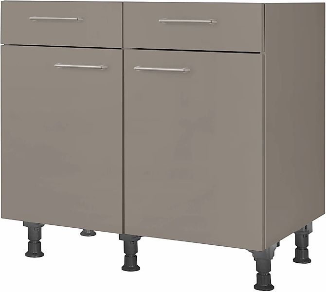 nobilia Unterschrank ""Laser", vormontiert, Breite 90 cm, Soft-Close-Funkti günstig online kaufen