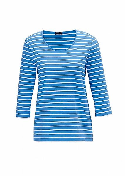 GOLDNER 3/4-Arm-Shirt "Buntgewirktes Ringelshirt" günstig online kaufen