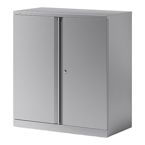 Bisley Aktenschrank Essentials Flügeltürenschrank in Silber - Maße: H 100 x günstig online kaufen