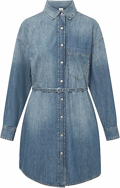 Joop Jeans Jeanskleid "Nele" aufgesetzte Tasche mit Gürtel günstig online kaufen