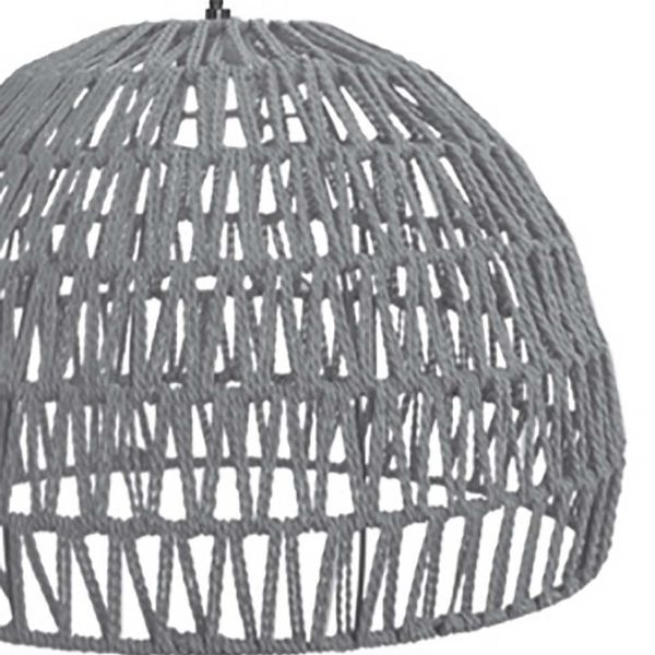 Hängeleuchte in Grau Skandi Design günstig online kaufen