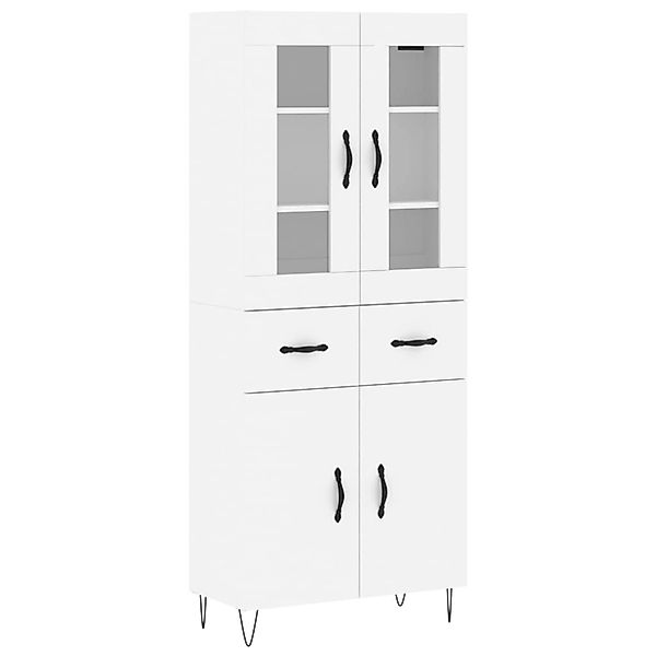vidaXL Highboard Weiß 69,5x34x180 cm Holzwerkstoff 3198561 günstig online kaufen
