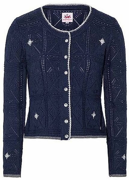 Spieth & Wensky Trachtenstrickjacke Wemka mit schimmernden Knöpfen florale günstig online kaufen