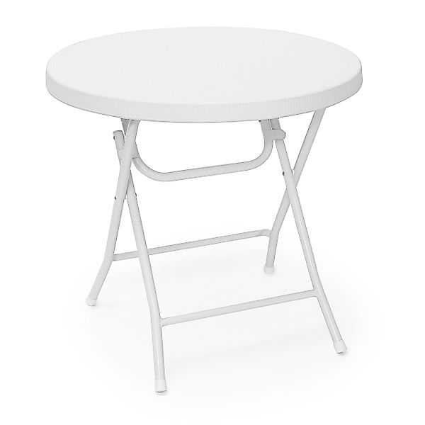 relaxdays Klapptisch Gartentisch klappbar BASTIAN, Weiß, günstig online kaufen