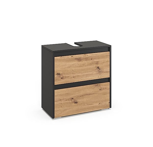 Vicco Waschbeckenunterschrank Majest, Anthrazit/Artisan, 60.1 x 62 cm mit 2 günstig online kaufen