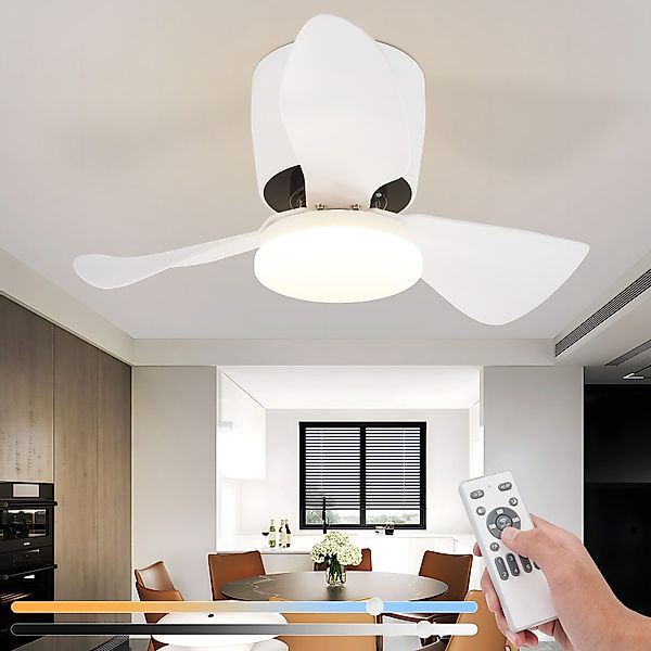 ZMH Deckenventilator mit Beleuchtung Leise 70CM günstig online kaufen