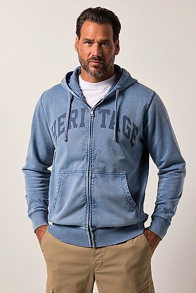 JP1880 Fleecejacke Sweatjacke Kängurutasche Vintage Look günstig online kaufen
