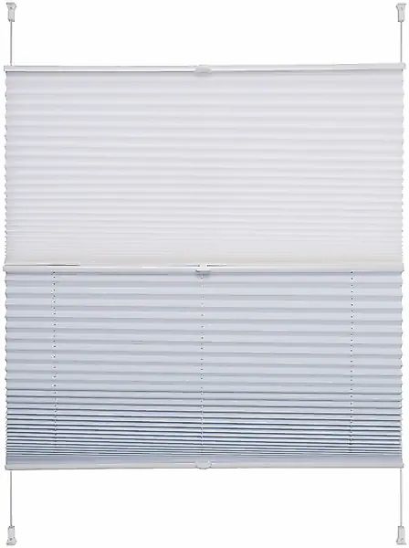 Liedeco Plissee "Day & Night" Lichtschutz ohne Bohren verspannt Faltenstore günstig online kaufen