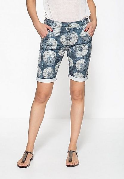 ATT Jeans Jeansshorts Gwen mit Beinaufschlag und femininem Muster günstig online kaufen