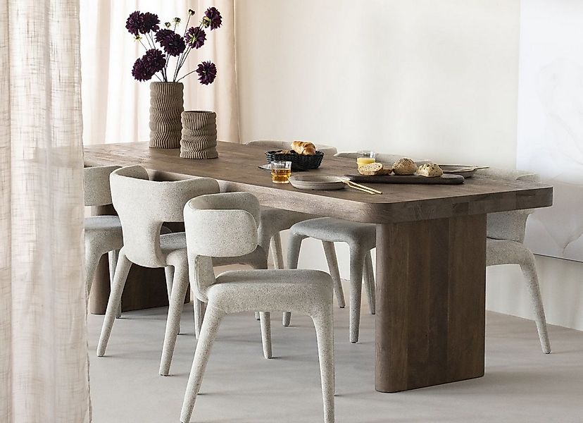 Maison ESTO Esstisch Esszimmertisch LINO aus Mangoholz massiv in 2 Größen, günstig online kaufen