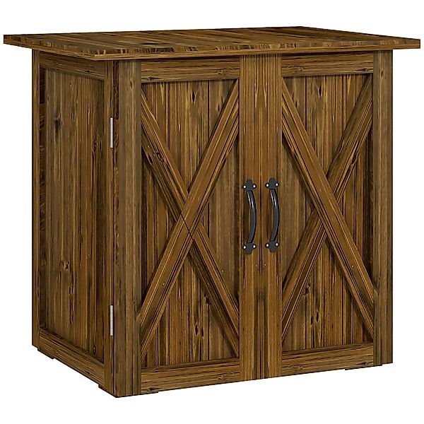 Outsunny Geräteschrank mit Doppeltür, Doppeltür, Magnetverschlüsse günstig online kaufen