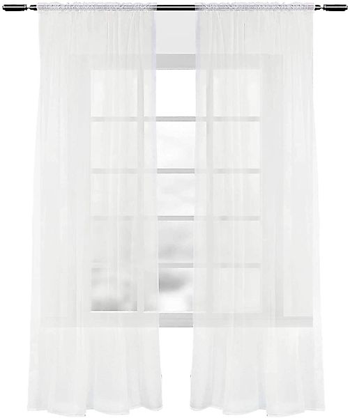 Woltu Gardine VH5511cm-2, (2 St), halbtransparent, günstig online kaufen