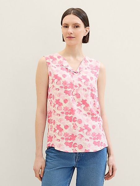 TOM TAILOR Blusentop Bluse aus Viskose mit Faltenlegung günstig online kaufen