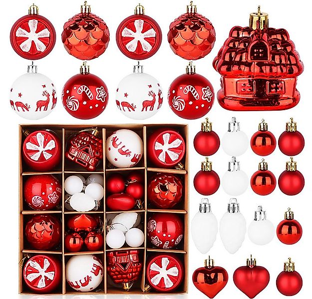 CLTYQ Weihnachtsbaumkugel Weihnachtskugeln, 40 Set, Weihnachtsdeko,Christba günstig online kaufen