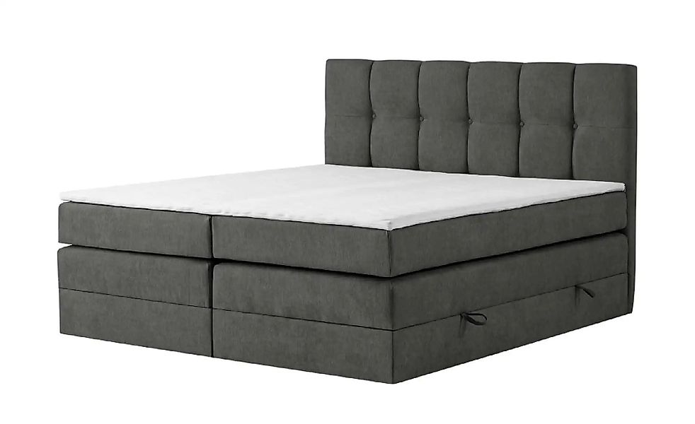 Boxspringbett mit Bettkasten Leeds ¦ grau ¦ Maße (cm): B: 140 H: 121 Betten günstig online kaufen