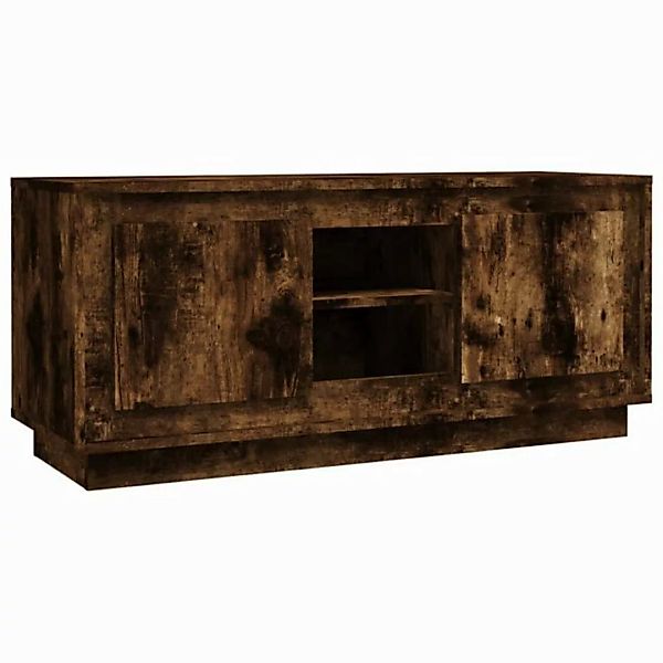 furnicato TV-Schrank Räuchereiche 102x35x45 cm Holzwerkstoff (1-St) günstig online kaufen