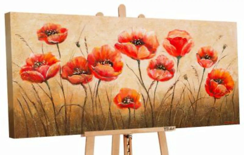 YS-Art™ "Gemälde Acryl ""Blumenduft 3"" handgemalt auf Leinwand 120x60 cm" günstig online kaufen