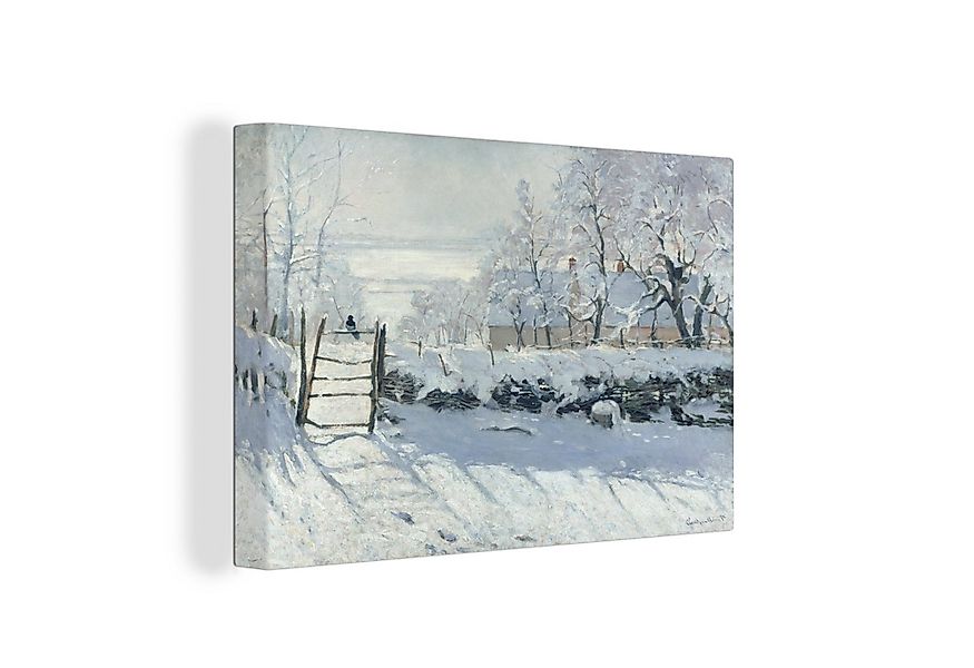 OneMillionCanvasses® Leinwandbild Die Elster - Kunstdrucke von Claude Monet günstig online kaufen