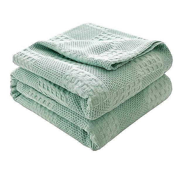 NUODWELL Tagesdecke Waffeloptik Tagesdecke,Extra weiche Baumwolldecke,Mehrz günstig online kaufen