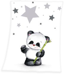 Babydecke Panda Microfaserflausch-Decke 75/100 cm Kuscheldecke, günstig online kaufen