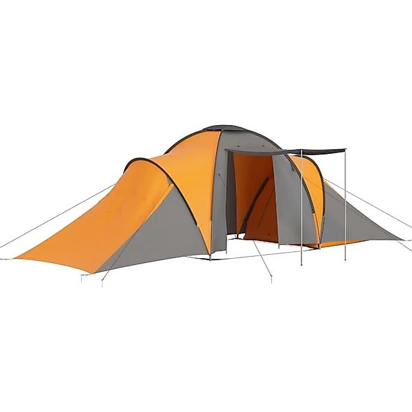 vidaXL Campingzelt 6 Personen Grau und Orange 93186 günstig online kaufen