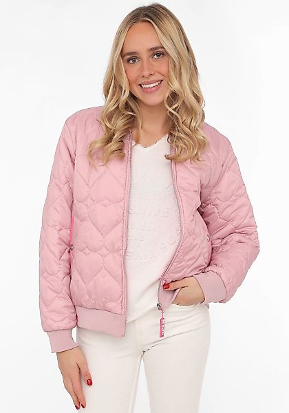 Zwillingsherz Bomberjacke "Be Happy" modisch, Kontrastdetails, regular fit, günstig online kaufen