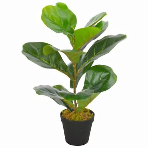 vidaXL Künstliche Pflanze Geigen-Feige mit Topf Grün 45 cm grün günstig online kaufen