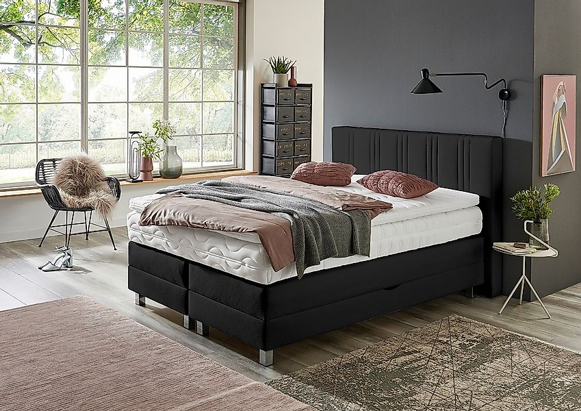 Westfalia Schlafkomfort Boxspringbett wahlweise mit Bettkasten und Topper günstig online kaufen