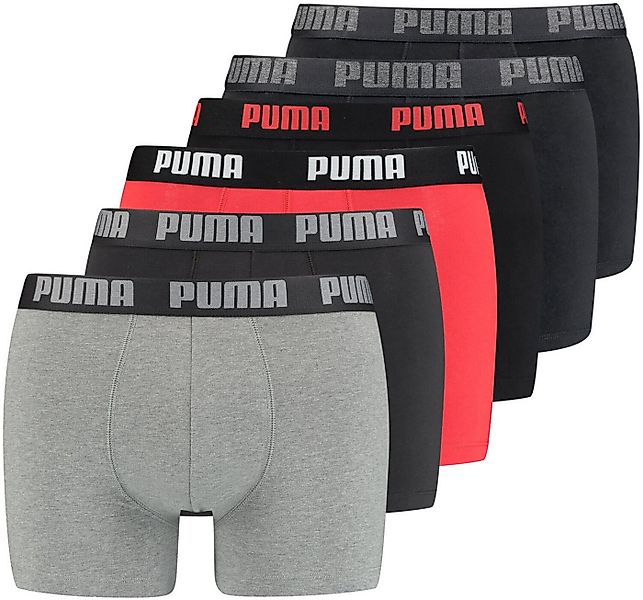 PUMA Boxershorts PUMA Herren Basic Boxershorts 6P (6-St., 6er Pack) günstig online kaufen