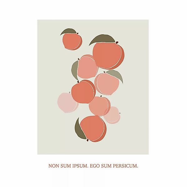 Komar Poster Cultivated Peaches Pflanzen B/L: ca. 40x50 cm günstig online kaufen