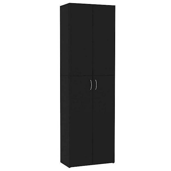 vidaXL Aktenschrank Büroschrank Schwarz 60x32x190 cm Spanplatte günstig online kaufen