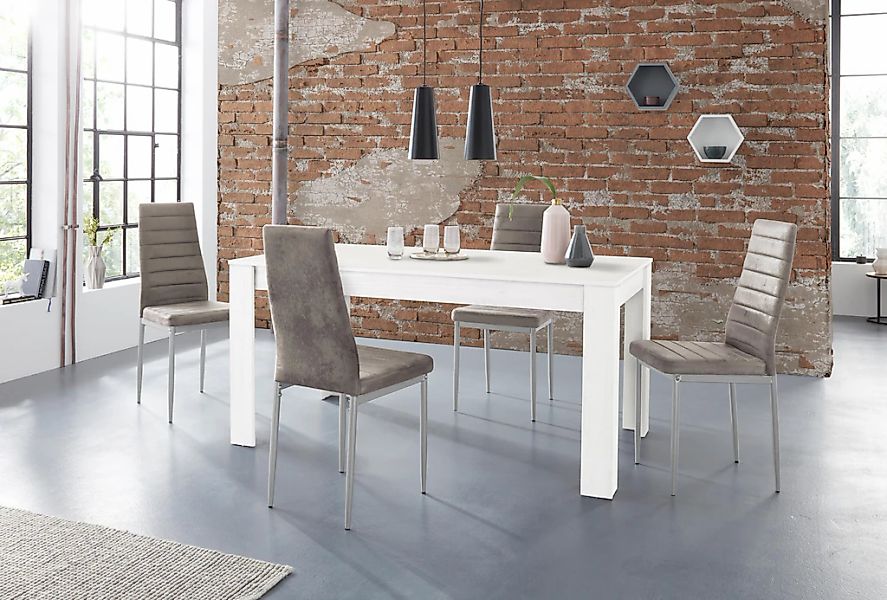 INOSIGN Essgruppe "Lynn160/Kate" Set, 5 Stk. tlg. Tisch mit 4 Stühlen günstig online kaufen