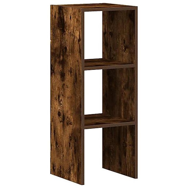 vidaXL Fächerschrank Bücherregal Stapelbar Räuchereiche 30x30x80 cm Holzwer günstig online kaufen