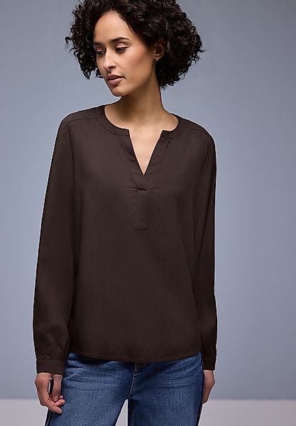 STREET ONE Langarmbluse mit Splitneck günstig online kaufen