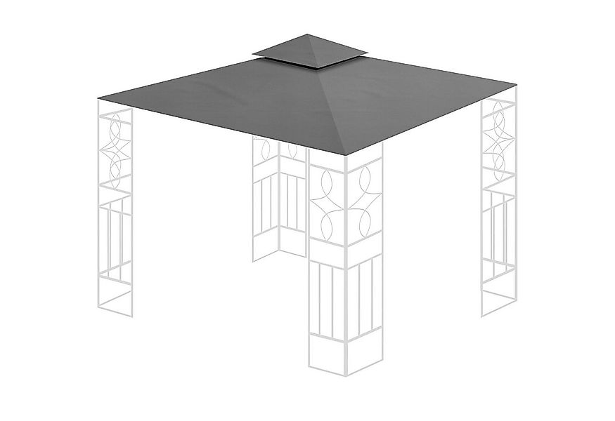 habeig Pavillon-Ersatzdach Ersatzdach 340g/m² SPITZ PVC Beschichtung Pavill günstig online kaufen