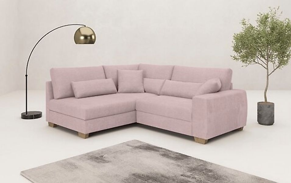 Mr. Couch Ecksofa »Helena L-Form«, Mit Federkern, wahlweise mit Bettfunktio günstig online kaufen